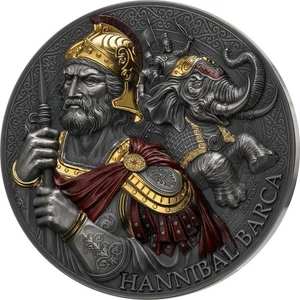 Cameroon 2025 5000 Francs HANNIBAL BARCA  Great Commanders 5 Oz silber Münze - Picture 1 of 4