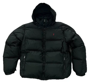 Vintage Polo Ralph Lauren Gänsedaunen Puffer Kapuzenjacke Ripstop Bomber Herren XL - Bild 1 von 5