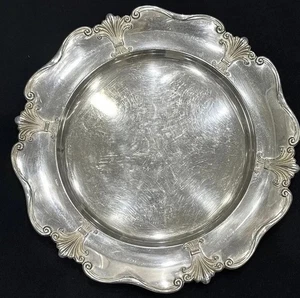 ALP Solid Nickel Silver Tray Swedish Charcuterie Holiday Serve Ware 12" - Picture 1 of 10