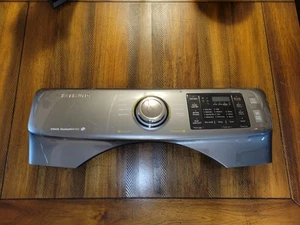SAMSUNG DRYER CONTROL PANEL Broke Tab And SCRATCHES DC97-18106C - Picture 1 of 5