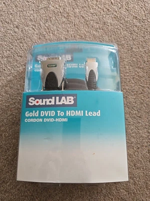 Gold HDMI to DVI Cable 3M DVI-D 25 Pin (24+1pin) Link HDMI PC Monitor TV Lead - Image 1 of 3