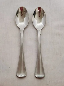2 Pc Set Towle Hamilton Teaspoons Stainless Steel Germany 18/8 Satin Handle - Picture 1 of 5