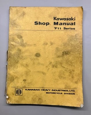 Kawasaki serie F11 1973 original manual de tienda JBU Foto 1 de 4