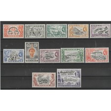 NIGERIA 1953 DEFINITIVA ELISABETTA II  YV 76-87 - 11 V MNH MF73315