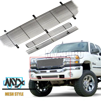 Fits 2003-2006 GMC Sierra 1500/2500HD/3500 07 Classic Sierra Grille Billet Grill Foto 1 de 4