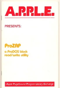 1984 - NEW Condition A.P.P.L.E. ProZAP Manual - 33 Pages - Picture 1 of 4