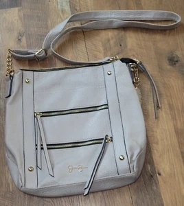 Jessica Simpson Purse Bag Zippered Pockets 11×12 Adjustable Shoulder Strap - Picture 1 of 7