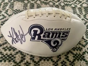 KURT WARNER AUTOGRAMM signiert Los Angeles Rams Logo Fußball JSA - Bild 1 von 3