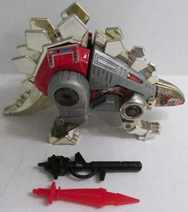 G1 1985 SNARL • G1 DINOBOT TRANSFORMERS Stegosaurus W/Sword & Gun Weapons - Picture 1 of 2
