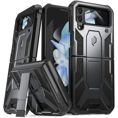 Poetic Spartan Series Case for Samsung Galaxy Z Flip4 5G 2022 Metallic Gun metal - Image 1 of 4