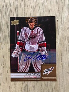 2014 Upper Deck AHL Hockey #5 JONI ORTIO Autographed Card