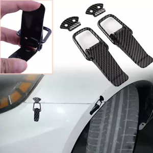 2Pcs Car Bumper Pull Hook Metal Latch Pins Down Hood Lock Quick Release Hook - Picture 1 of 14