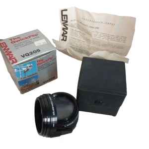 Lenmar QwickFlip VQ205 2X Telephoto & 0.5X Wide Angle Lens 46mm 37mm Camcorder - Picture 1 of 17