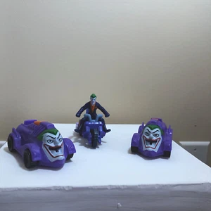 Mcd Toy Batman Unlimited #4 The Joker Mobile DC Comics 2015 Set di 3 - Foto 1 di 4
