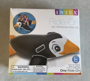 Intex Inflable Lil Penguin Paseo en Piscina Animal Flotador Balsa Jinete 59.5" 2012 NUEVO - Imagen 1 de 5