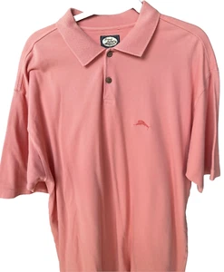 Polo uomo Tommy Bahama rosa corallo 100% cotone taglia large - Foto 1 di 4