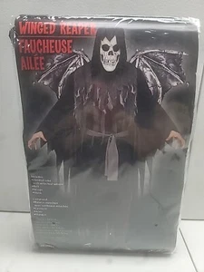 Fun World Winged Grim Reaper Adult Halloween Costume! Factory Sealed! New 5☆ 👀 - Picture 1 of 7