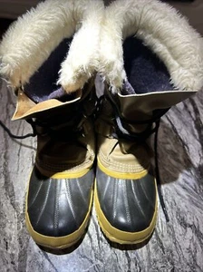 Vintage Manitou Sorel Kaufman Boots Women's 8 Made In Canada Clean  - Picture 1 of 8
