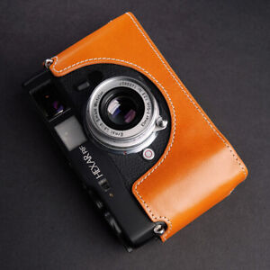 Handmade Genuine Leather Half Camera Case Cover For Konica Hexar RF