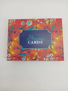 (Set di 2) Carte da gioco rosse floreali C.R. Gibson (sigillato)*** - Foto 1 di 6