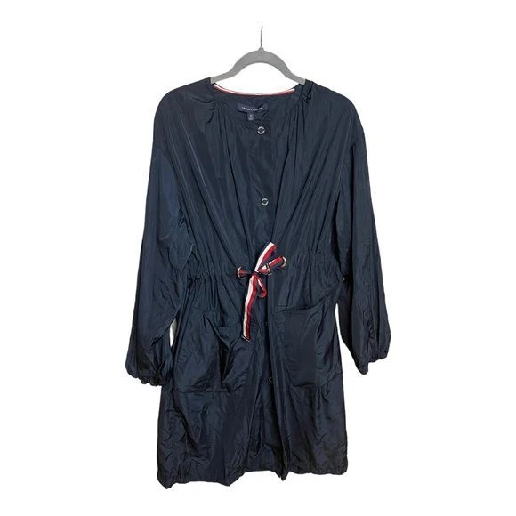Tommy Hilfiger Global 2 Poncho Impermeable en Azul Marino Talla XS NUEVO CON ETIQUETAS. Foto 1 de 4