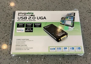 Plugable USB 2.0 VGA Display Adapter Model USB-VGA-165 New Sealed - Picture 1 of 2