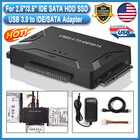 USB 3.0 to IDE/SATA External Hard Drive Reader 2.5" 3.5" HDD SSD Power adapter A