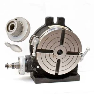 VERTEX HV-6 (4-Slot) 6" Horizontal/Vertical Rotary Table with 4-Slot Face Plate - Picture 1 of 13