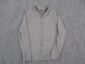 Vuori Button Up Hemd Herren Grau Medium Langarm Strick Twill V1026 - Bild 1 von 9