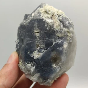 Natural Rare Indicolite Aka Blue Quartz Crystal From Afghanistan, 246 Grams - Picture 1 of 9