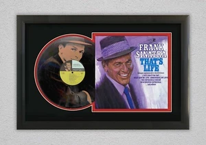 Frank Sinatra That's Life Limited Edition Laser Etched Black Vinyl Display - Picture 1 of 4