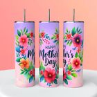 Happy Mother's Day Floral Heart Colorful 20oz Tumbler