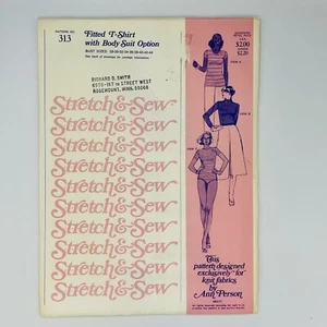 Stretch & Sew 313 Passform T-Shirt mit Body Anzug Option Büste 28-44 ungeschnitten - Bild 1 von 3