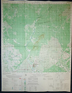 6231 i - MAP - 1974 - TRI TAM - MICHELIN RUBBER - TAY NINH, BEN CAT, Vietnam War - Picture 1 of 11
