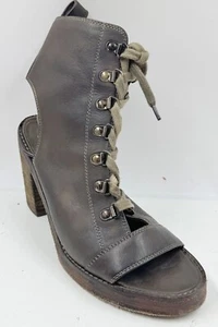 Free People City of Lights Women's Sandals Sz 7.5 Open Toe Bootie Heel shoes - Picture 1 of 11