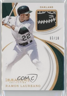 2019 Panini Immaculate Swatches Team Logo /10 Ramon Laureano #IS-RL Rookie RC - Image 1 of 2