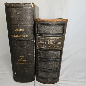 1800s French & Belgian Law/Political Codes Francais Annales Parlementaries - Imagen 1 de 7