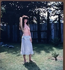 3D Stereo Realist Vintage Nude Pinup Model Brunette Outdoor - Picture 1 of 2