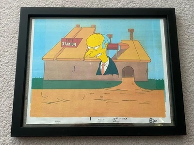 Оригинальные Simpsons Dancin Homer Montgomery Burns Cel Cell SeriCel Редкие и РЕДКИЕ ~ - Изображение 1 из 4