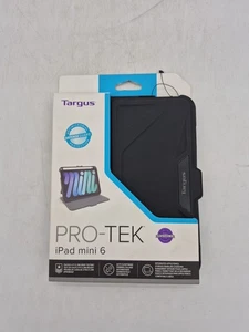 New Targus Pro-Tek For IPad Mini 6 Case Black THZ911US Antimicrobial Protection - Picture 1 of 2