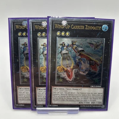 Yu-Gi-Oh Zenmaity ORCS-EN044 Wind-Up Carrier Ultimate Rare Play-set (3 copies) - Image 1 of 4