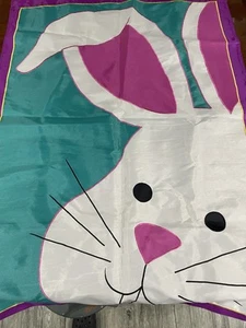 Classic EASTER BUNNY Home Garden Decor Flag Spring 33” X 50” Easter Porch Flag - Picture 1 of 5