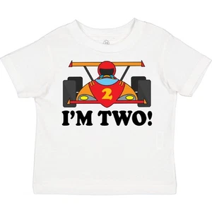 Inktastic Race Car 2nd Birthday Boys Racing Toddler T-Shirt Turning Two Second - Picture 1 of 12