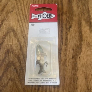 Cuchara Phoebe Fiord de colección de Acme Tackle Co. - Equipo de señuelo de pesca S-303 S Nuevo de Lote Antiguo - Imagen 1 de 2