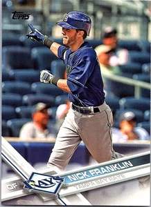 Nick Franklin 2017 Topps #471 Tampa Bay Rays - Foto 1 di 2