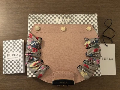 Bandolera Furla My Play Flap para Metropolis Mini rosa claro con sarga gris nueva con etiquetas Foto 1 de 4