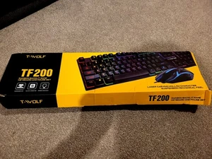 T-Wolf TF200 RGB Gaming Keyboard Only Brand New Never Used - Picture 1 of 3