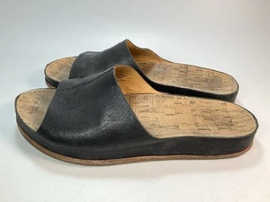 Kork Easy Tutsi schwarze Damen-Pantoletten aus Leder Kork-Pantoletten Größe 11 - Bild 1 von 7