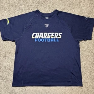 Vintage Reebok NFL Equipment San Diego Chargers Navy Performance Shirt Men’s L - Picture 1 of 6