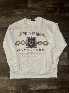 Vintage Virginia Cavaliers Sweatshirt mit Rundhalsausschnitt Heimteam Vorteil Muskatnuss Medium - Bild 1 von 10